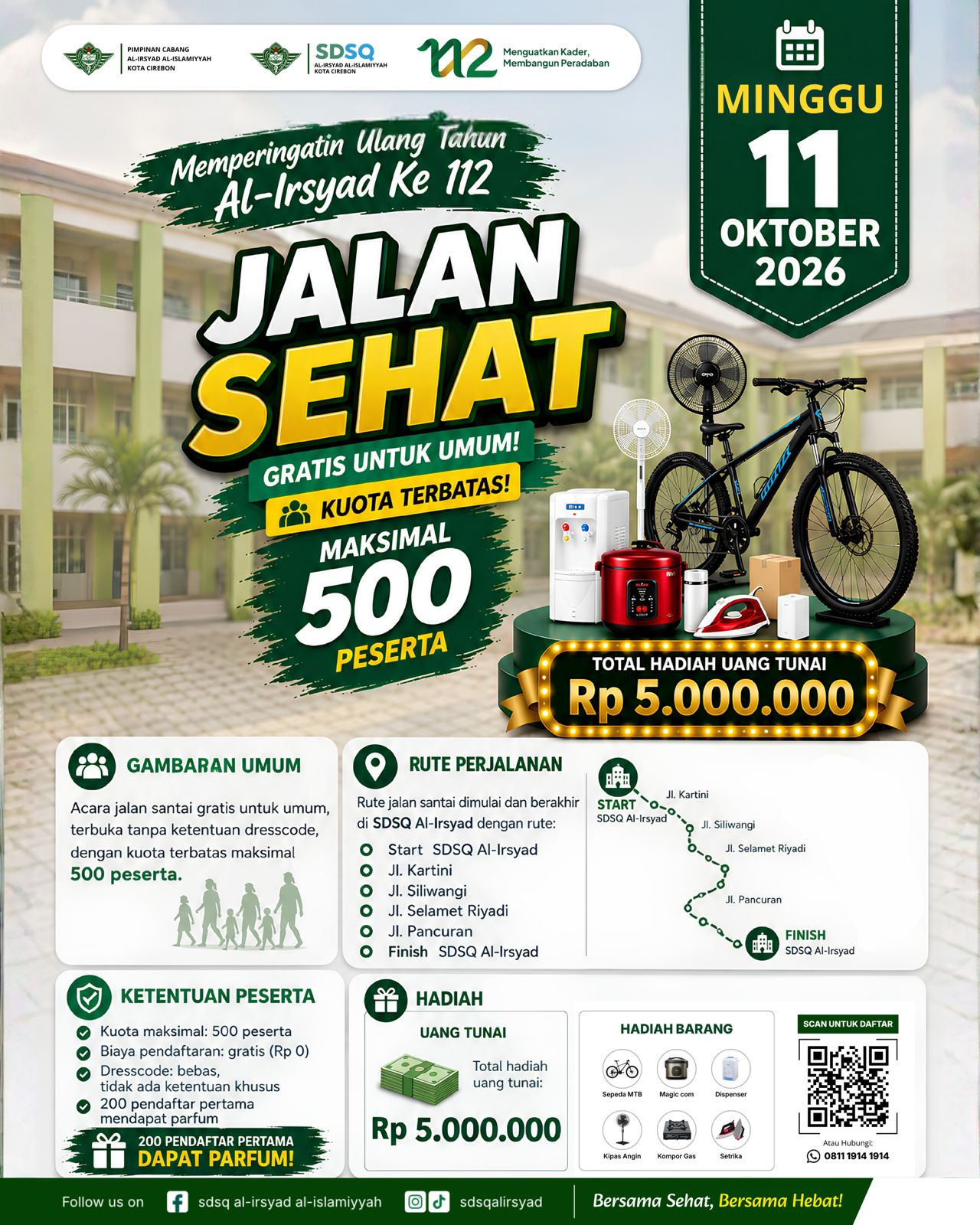 Jalan Sehat Al-Irsyad Al-Islamiyyah Kota Cirebon