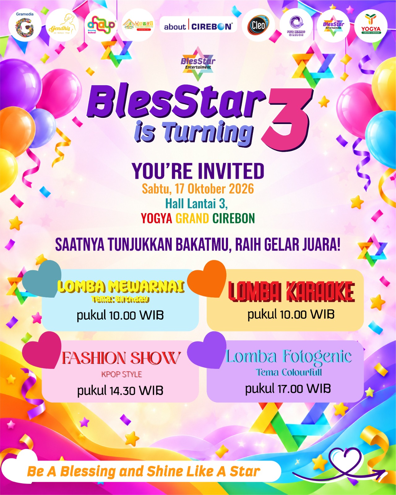 BlesStar is Turning 3! by BlesStar Entertainment